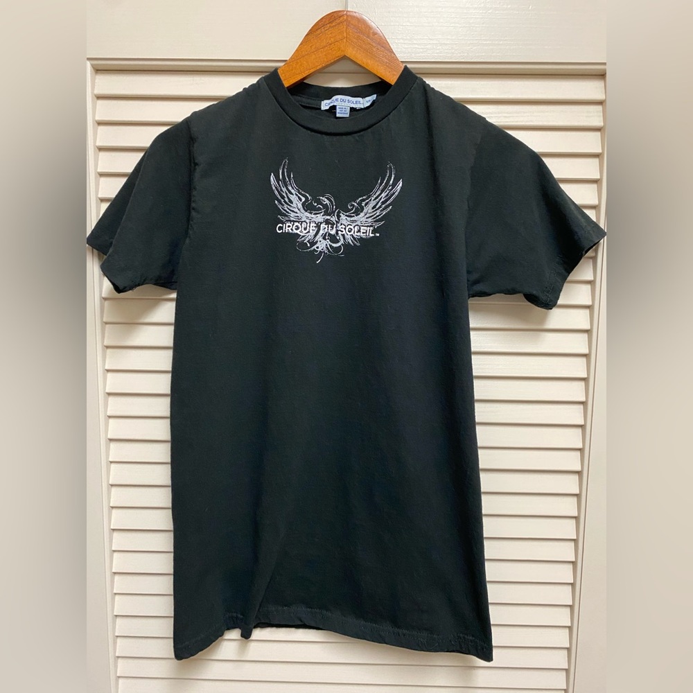 Cirque du Soleil Women’s Graphic T-Shirt Small Black Phoenix Wings Vegas Tee